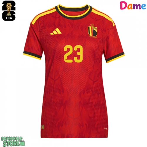 Belgien Michy Batshuayi #23 Replika Hjemmebanetrøje Dame VM 2026 Kortærmet